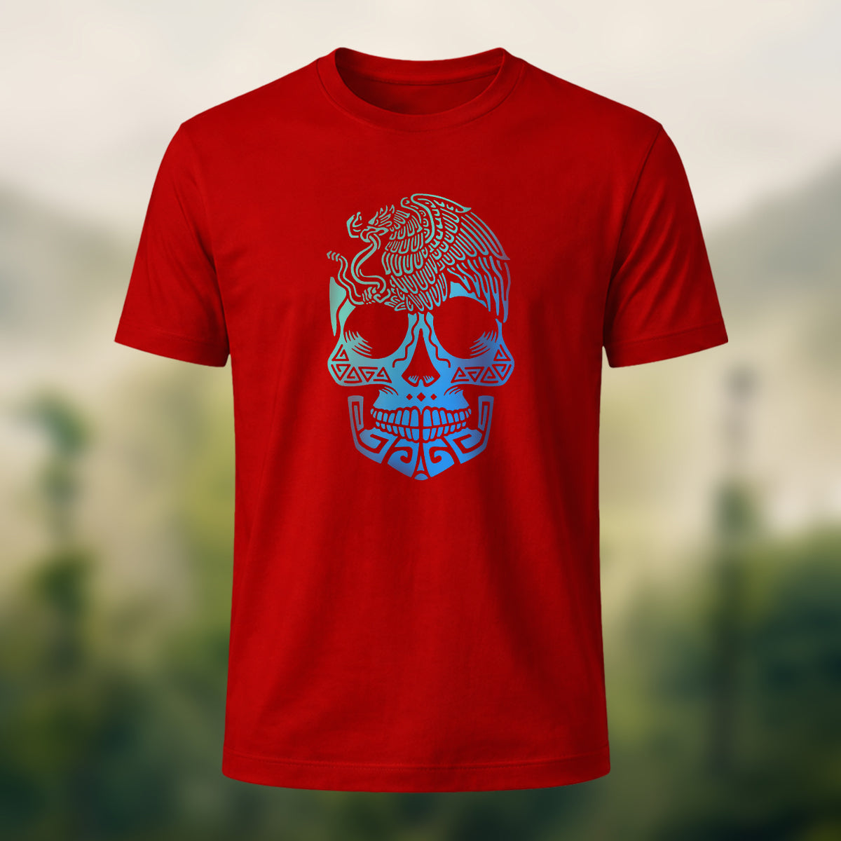 Cool Skull-Print Casual 100% Cotton T-Shirt