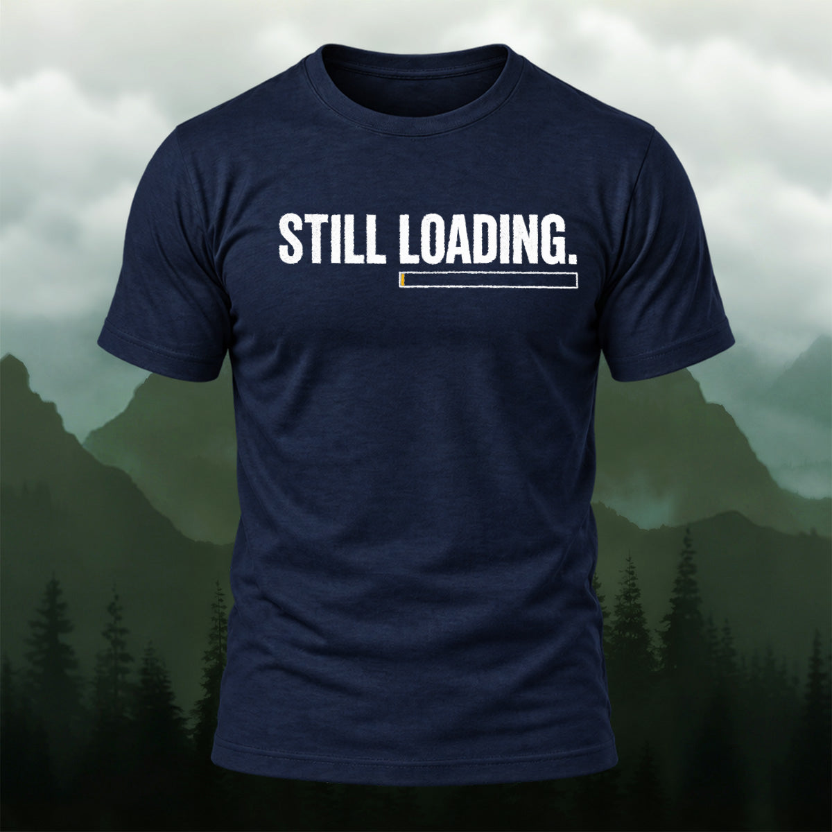 Minimal Loading Statement Premium Cotton T-Shirt
