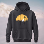 Cotton Made Alien Spaceship Print Hoodie