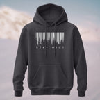 Cotton Made Creative Barcode Print Hoodie