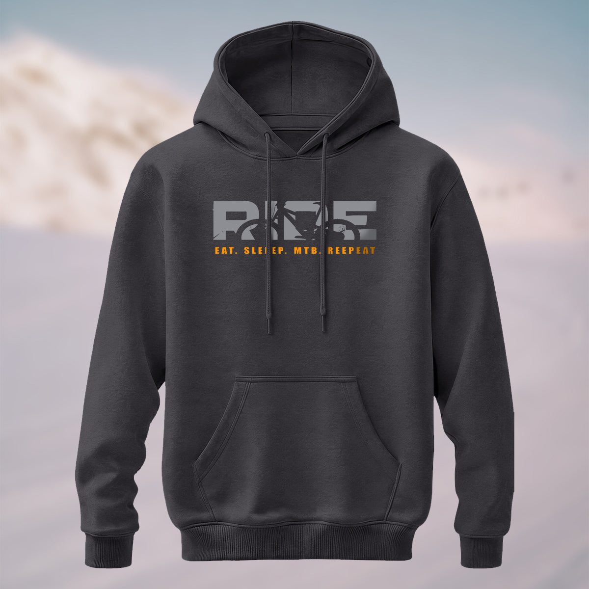 Cotton Made Creative Ride Letter Print Hoodie