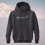 Cotton Made Creative Rainbow Tree Print Hoodie