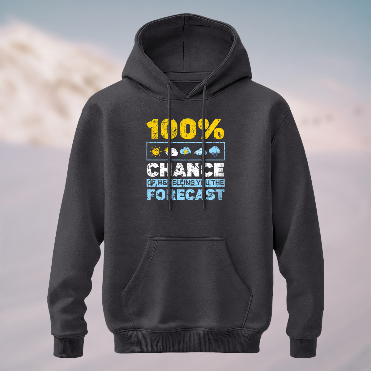 Cotton Made Meteorology Print Hoodie