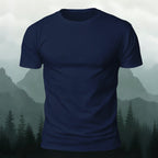 Custom Print Solid Color Short Sleeve Cotton T-shirt
