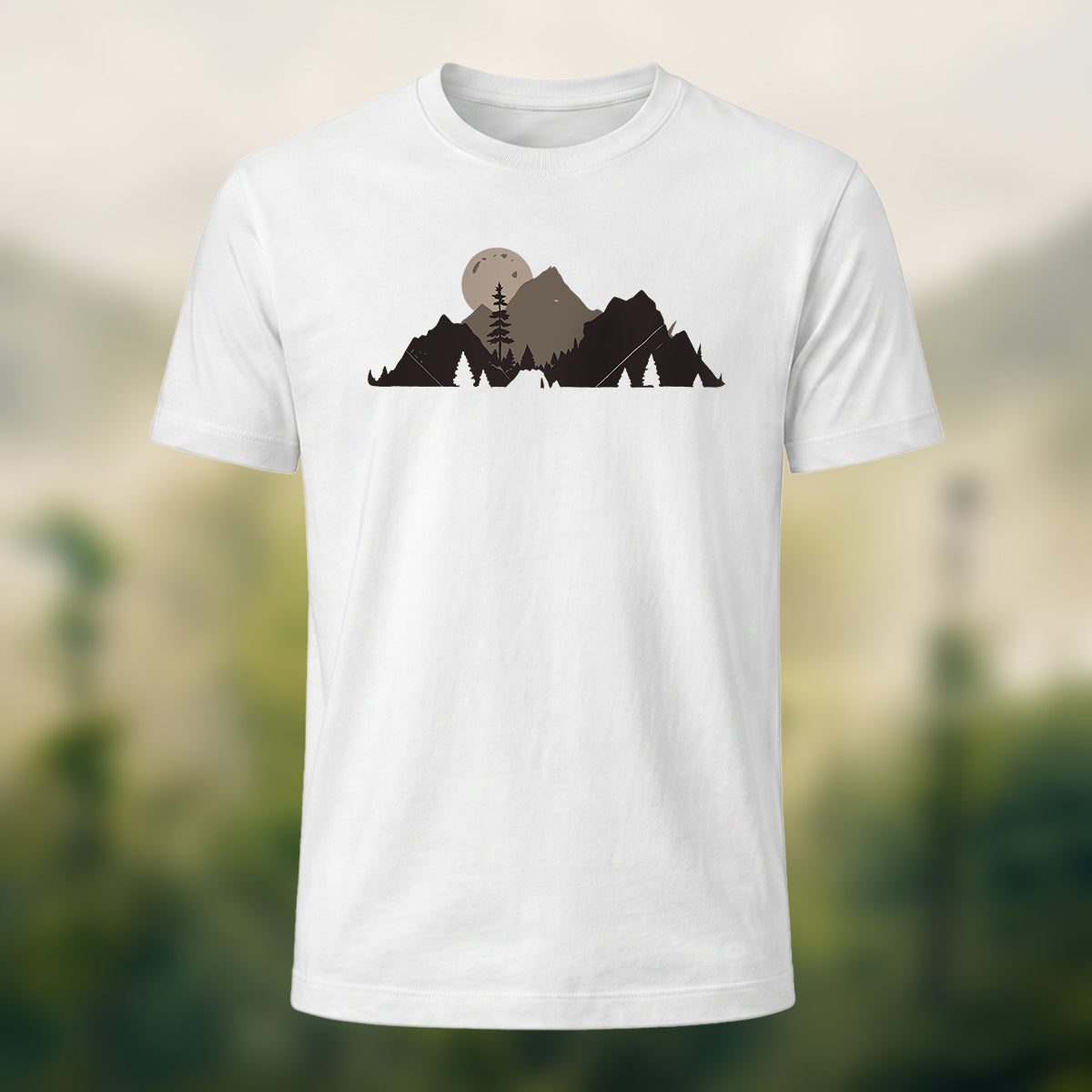Retro Pattern Print Casual Cotton T-shirt