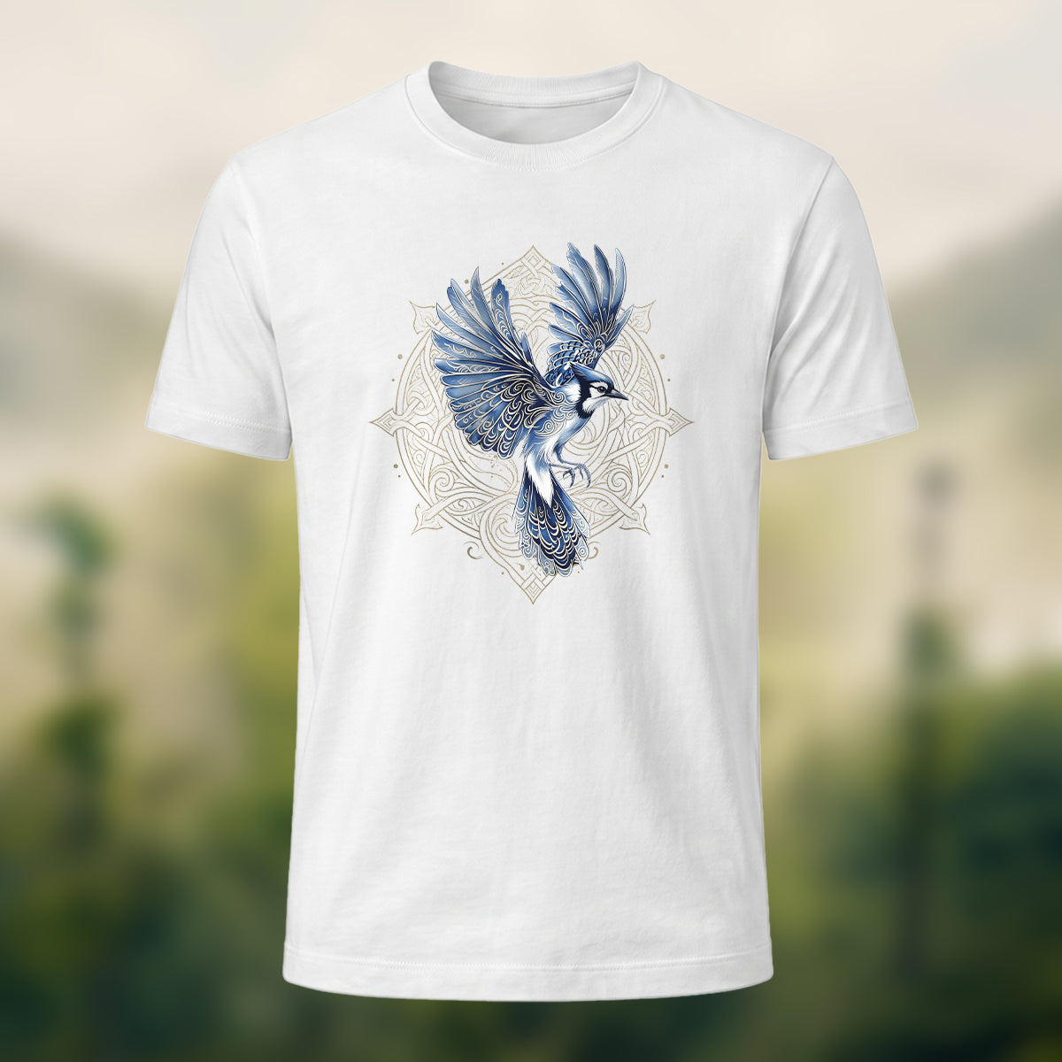 Celtic Totem Print Casual Premium Cotton T-Shirt