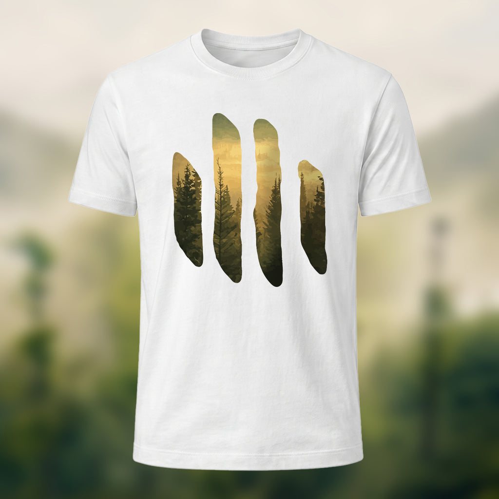 Serene Forest Art Print Casual T-Shirt