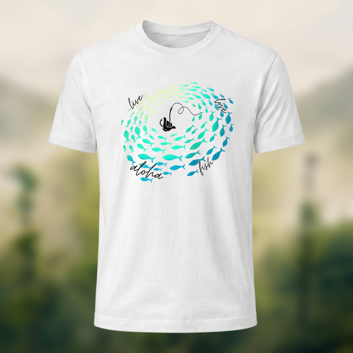 Sardine School Print Soft Cotton T-Shirt