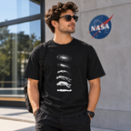 Creative Space Human Evolution Combed Cotton T-Shirt