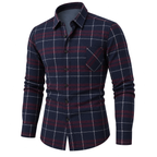 Vintage Classic Plaid Button-Down Shirt