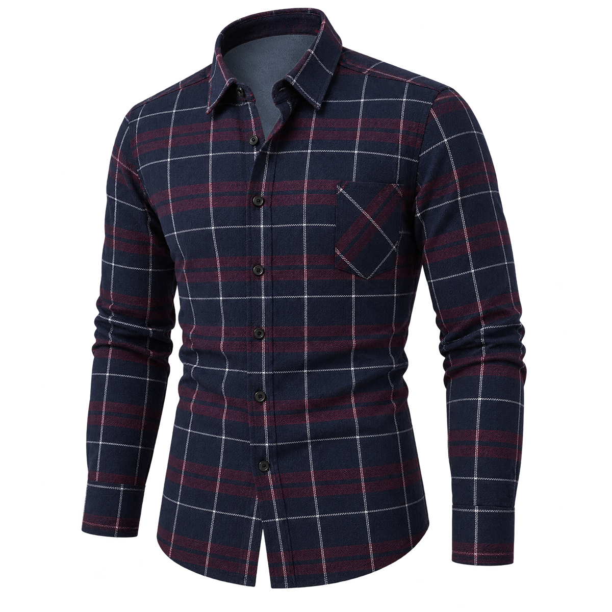Vintage Classic Plaid Button-Down Shirt