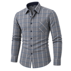 Natural Brushed Plaid Pure Cotton Shirt