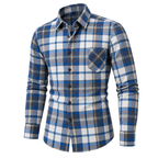 Classic Brushed Plaid Pure Cotton Shirt