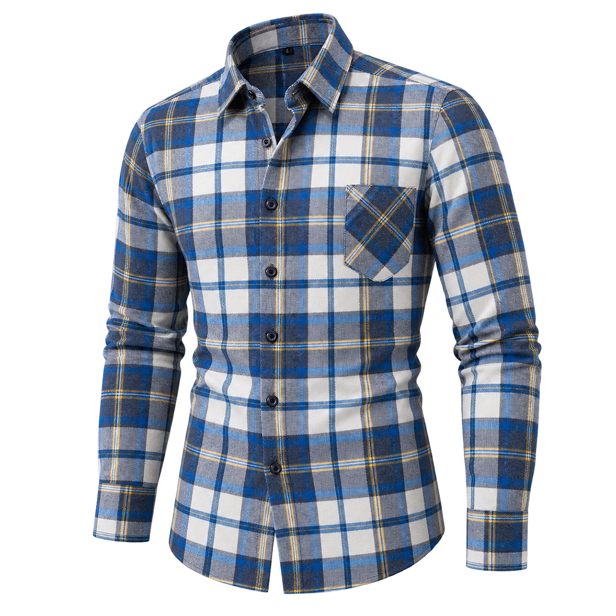 Classic Brushed Plaid Pure Cotton Shirt
