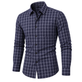 Natural Classic Plaid Button-Down Shirt