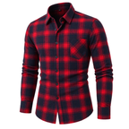 Natural Brushed Plaid Pure Cotton Shirt