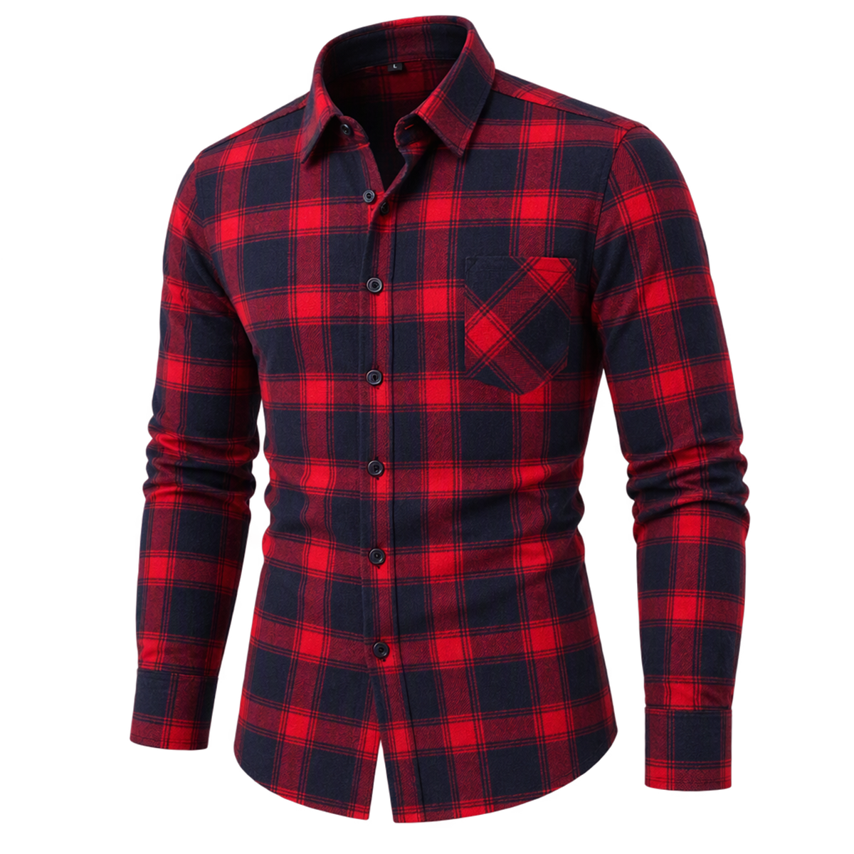 Natural Brushed Plaid Pure Cotton Shirt
