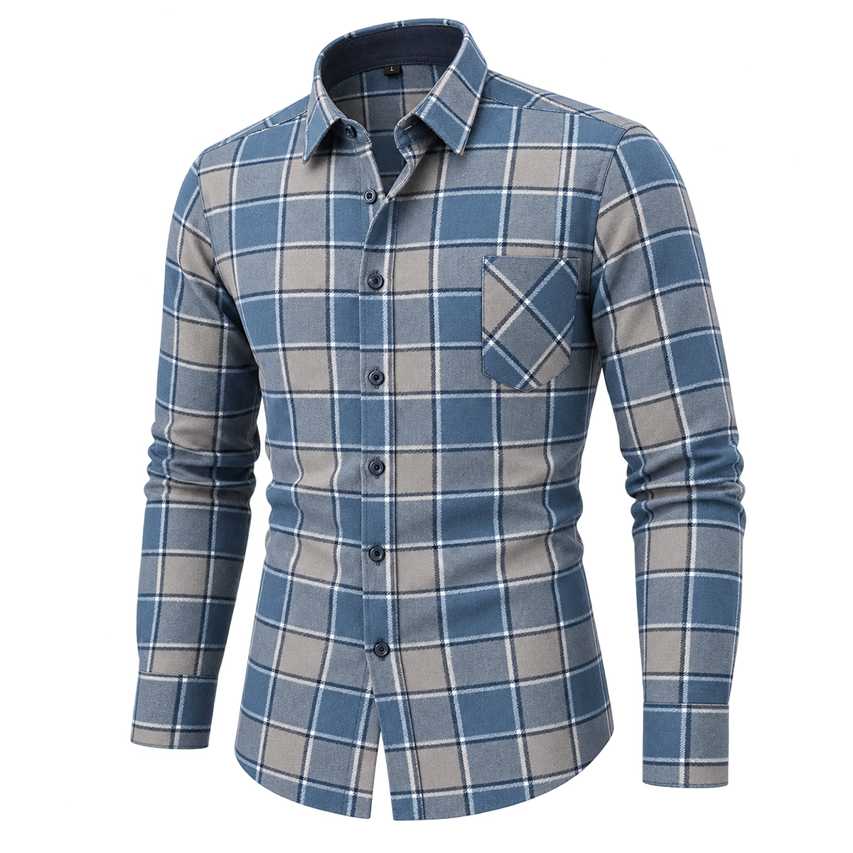 Classic Brushed Plaid Pure Cotton Shirt