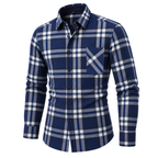Natural Brushed Plaid Pure Cotton Shirt