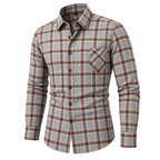 Classic Brushed Plaid Pure Cotton Shirt