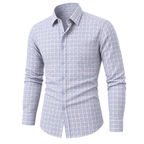 Natural Classic Plaid Button-Down Shirt