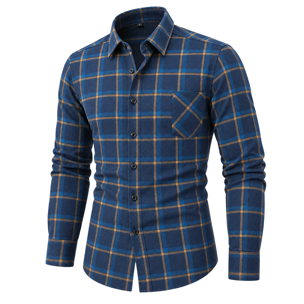 Classic Brushed Plaid Pure Cotton Shirt