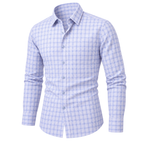 Natural Classic Plaid Button-Down Shirt