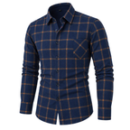 Natural Brushed Plaid Pure Cotton Shirt