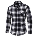 Natural Brushed Plaid Pure Cotton Shirt