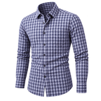 Natural Classic Plaid Button-Down Shirt