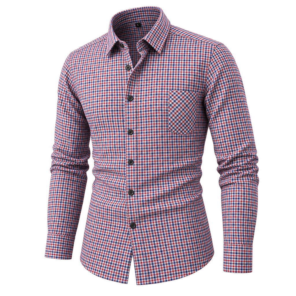 Vintage Brushed Plaid 100% Cotton Shirt