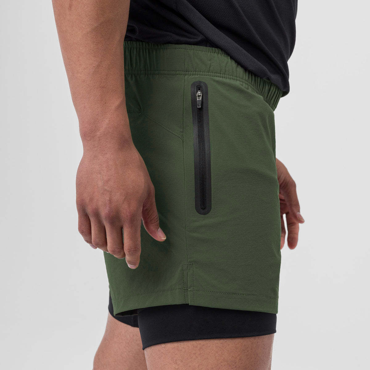 Double Layer Stretch Running Shorts