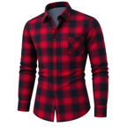 Vintage Classic Plaid Button-Down Shirt