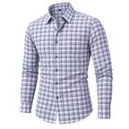 Natural Classic Plaid Button-Down Shirt