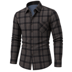 Vintage Classic Plaid Button-Down Shirt