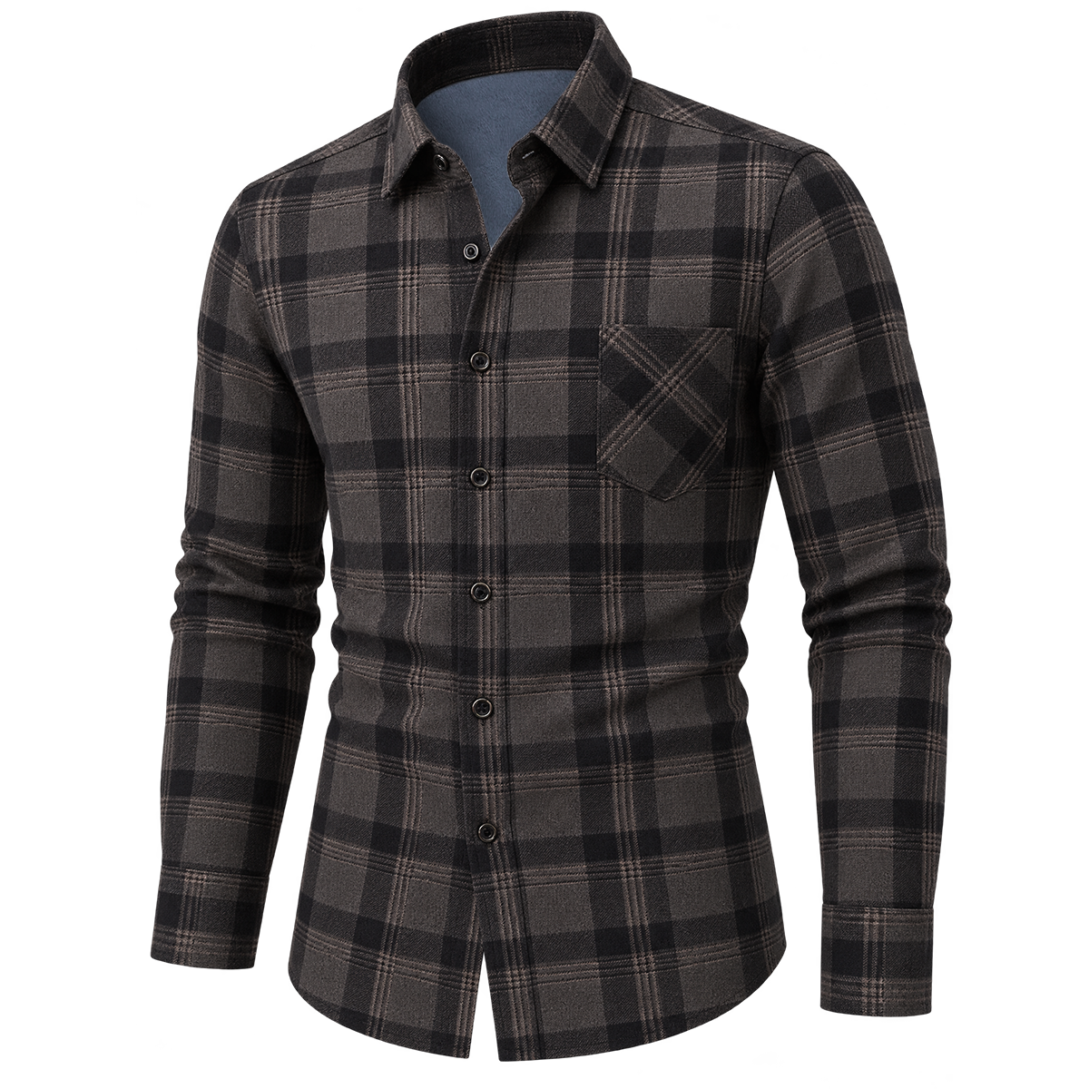 Vintage Classic Plaid Button-Down Shirt