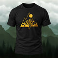 Creative Metallic Mountains Soft Cotton T-Shirt